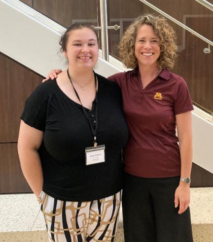 Kylee Pickeral with Dr. Emily Threinen