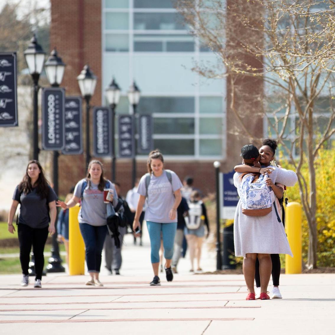 Outside, change of classes means you&rsquo;re more than likely to run into a friend on Brock Commons.