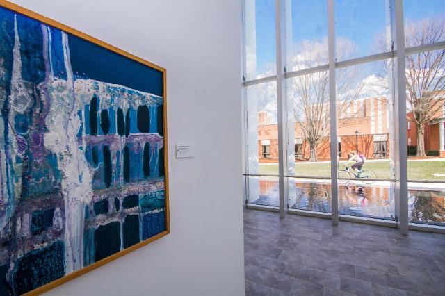 View of campus from inside Bedford