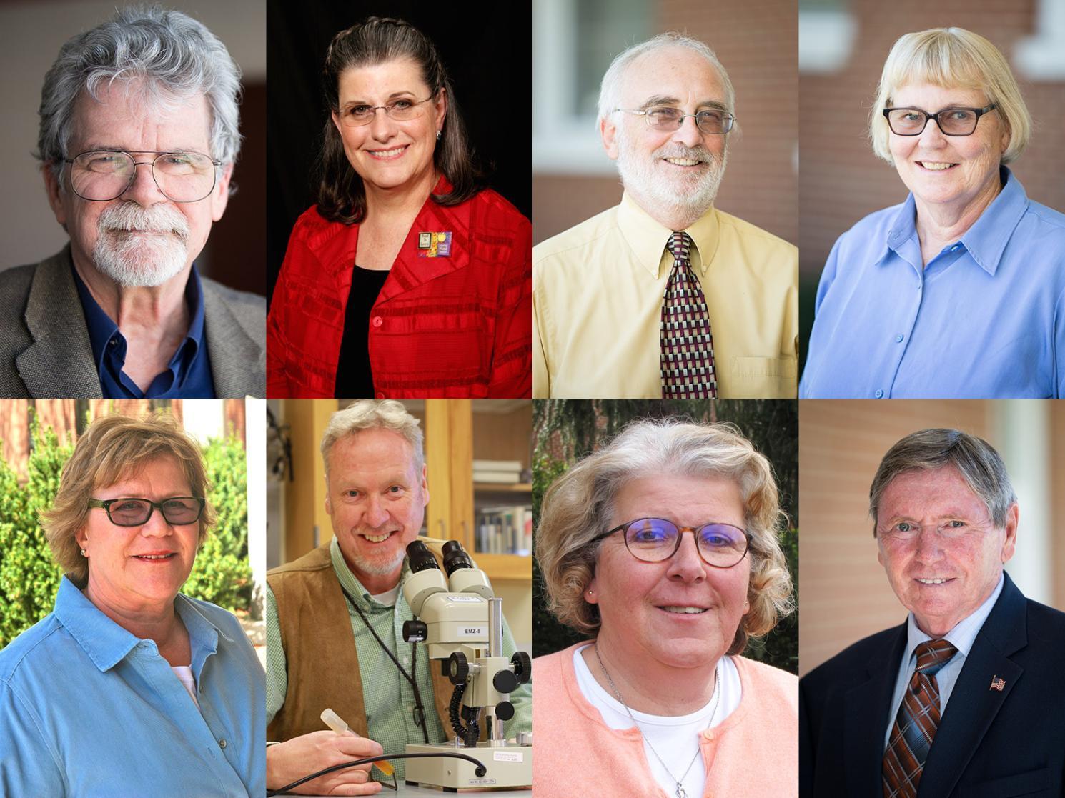 Top Row L-R: John Gaskins, Frances Reeve, Chuck Blauvelt, Vonnie Colvin. Bottom Row L-R: Chrys Kosarchyn, David Buckalew, Sharon Menegoni, Gerry Sokol