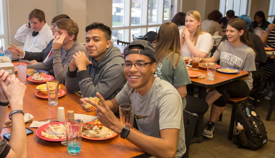 Students eating in DHall