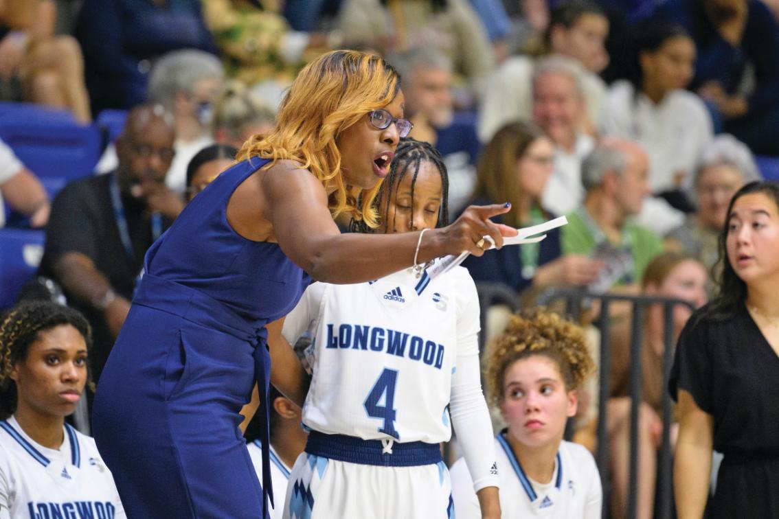 Head women’s coach Erika Lang-Montgomery