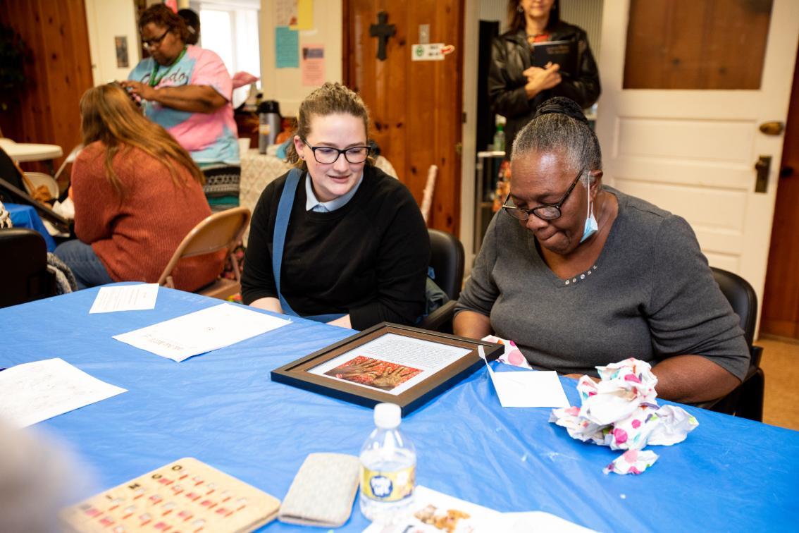 Jocelyn Price ’24 and Blanche Brown