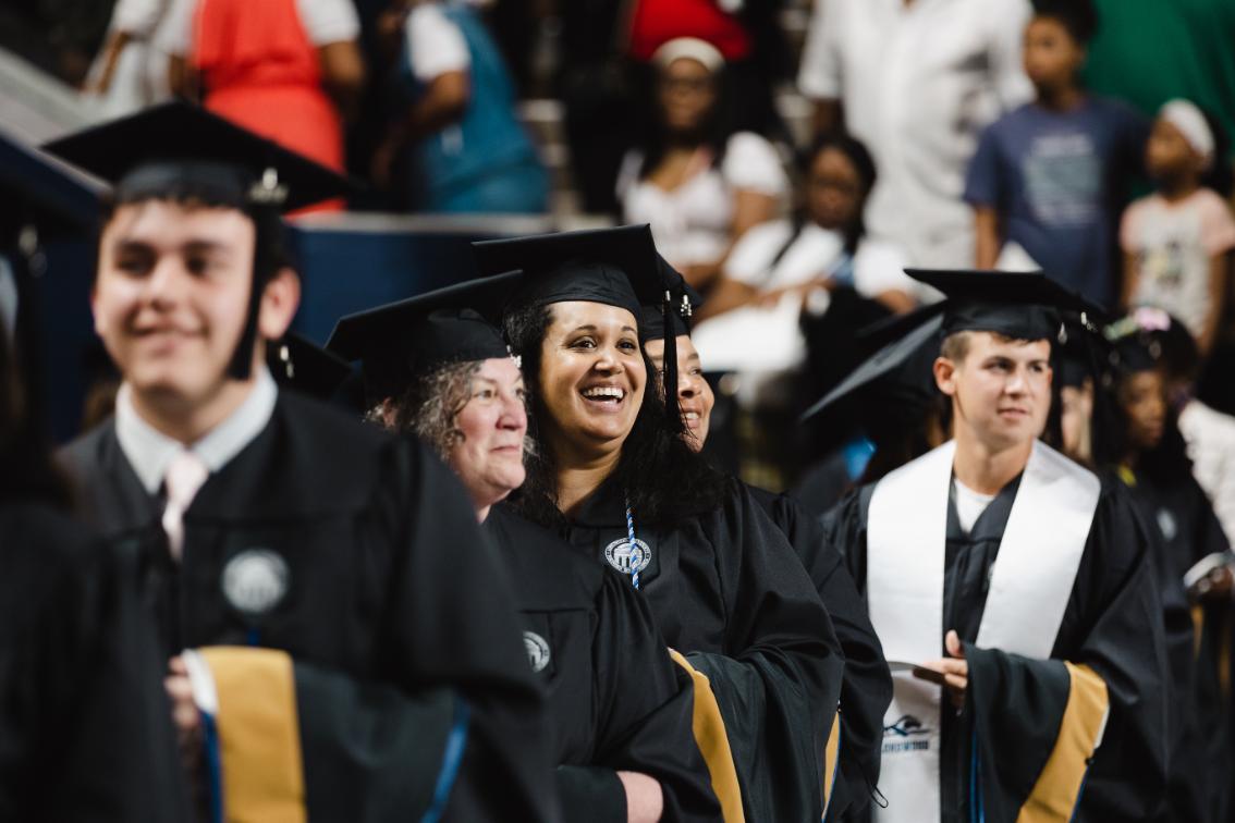 Graduate commencement ceremony line up