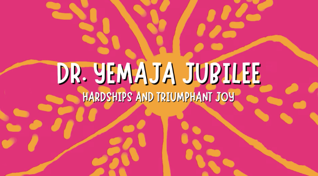 The title slide of the Dr. Yemaja Jubilee documentary produced by two Longwood students