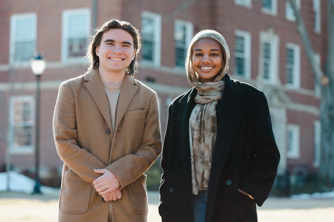 Quinn Kukk '27 and Lina Mohamedhaj '27